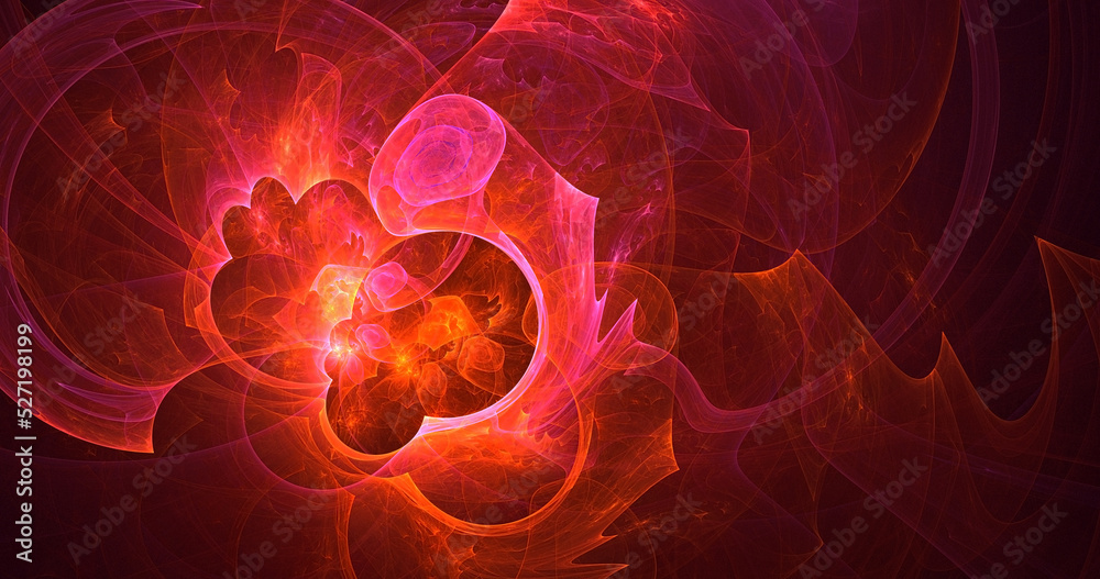 3D rendering abstract colorful fractal light background 3D rendering abstract colorful fractal light background