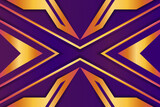 Abstract purple gold gradient geometric background with cross X arrows lines. Empty interior accent wall moldings. DIY wooden decor. Trendy 3d DIY panels design. transparency monochrome black pattern.