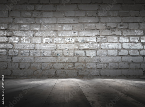 old interior with brick wall