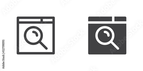 Website search icon