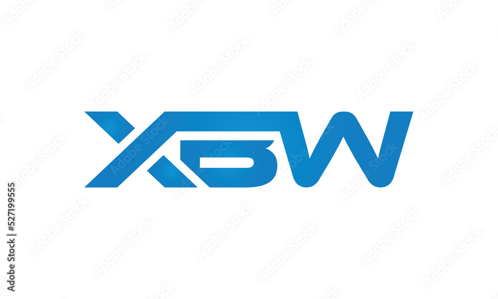 initial letters XBW linked monogram, creative modern lettermark logo design, connected letters typography logo icon vector illustration initial letters XBW linked monogram, creative modern lettermark logo design, connected letters typography logo icon vector illustration