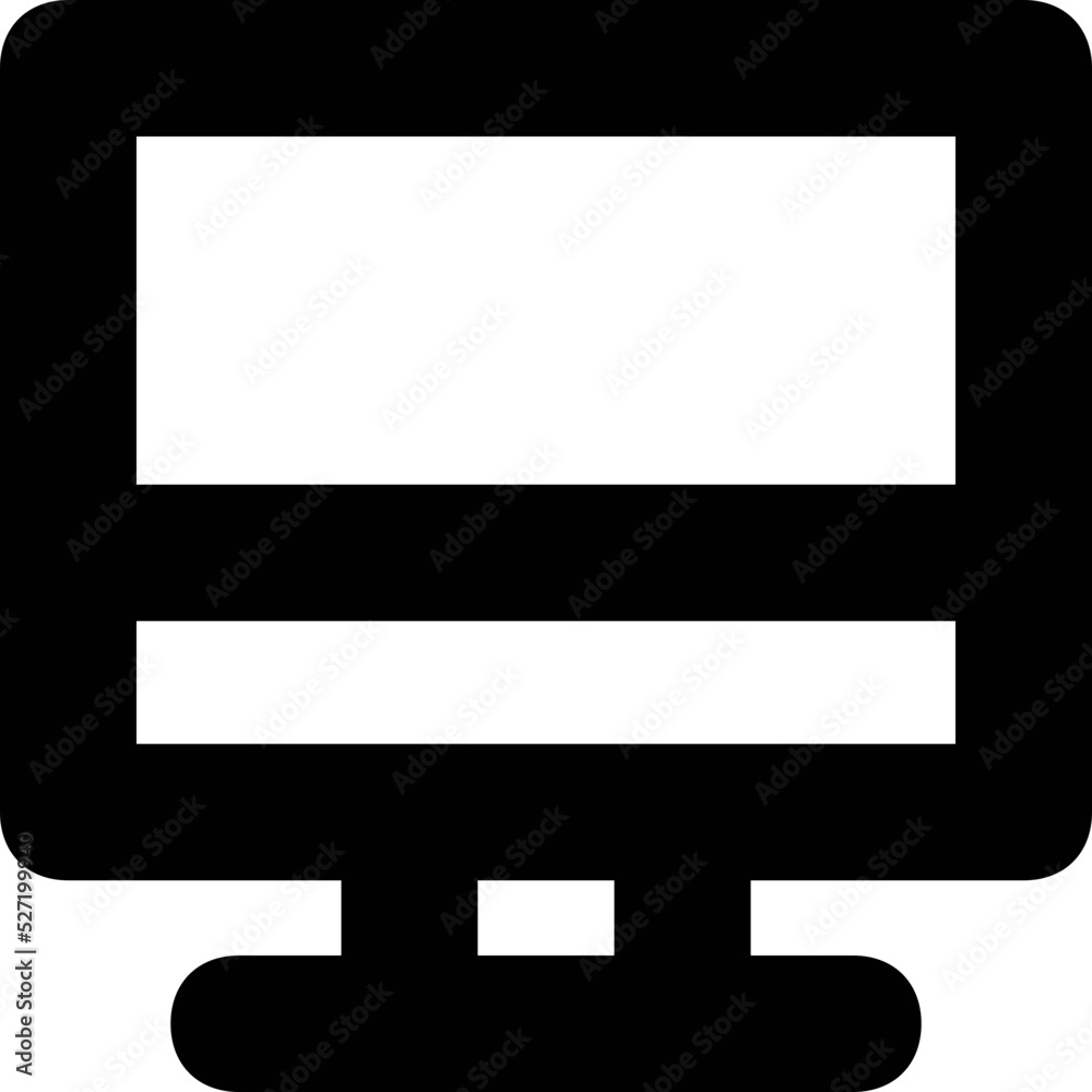 Monitor Vector Icon Monitor Vector Icon
