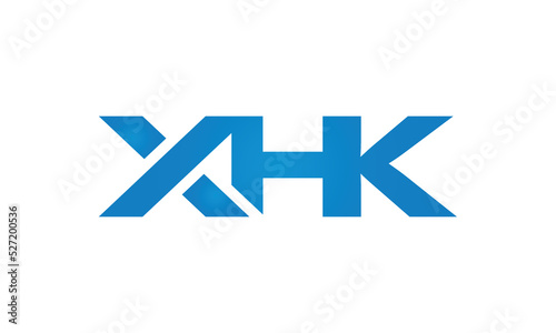 initial letters XHK linked monogram, creative modern lettermark logo design, connected letters typography logo icon vector illustration