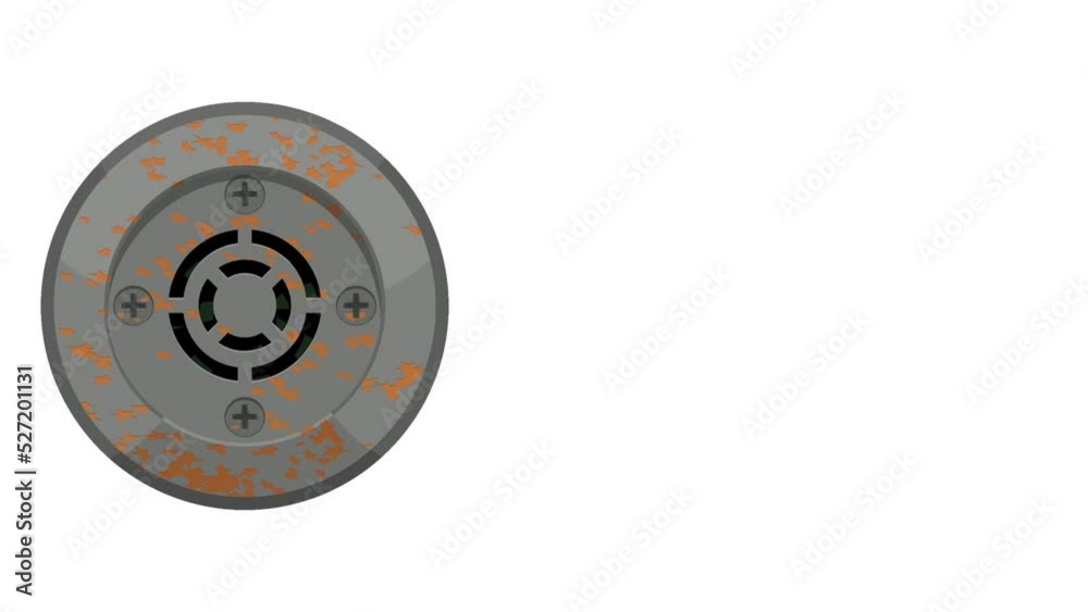 Isolated fan on white background
