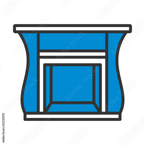 Fireplace With Doors Icon