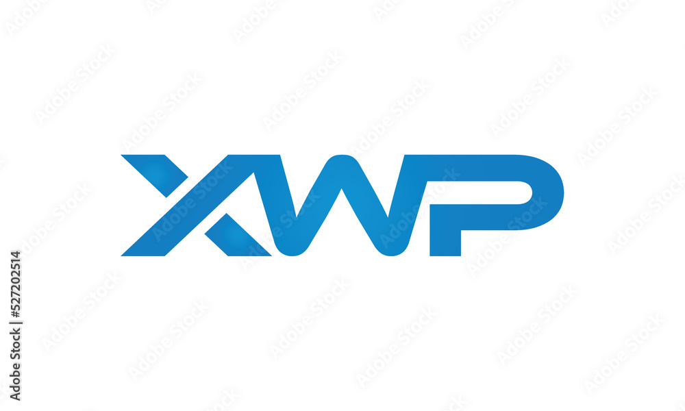 initial letters XWP linked monogram, creative modern lettermark logo design, connected letters typography logo icon vector illustration initial letters XWP linked monogram, creative modern lettermark logo design, connected letters typography logo icon vector illustration