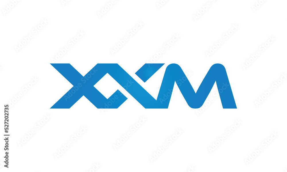 initial letters XXM linked monogram, creative modern lettermark logo design, connected letters typography logo icon vector illustration initial letters XXM linked monogram, creative modern lettermark logo design, connected letters typography logo icon vector illustration