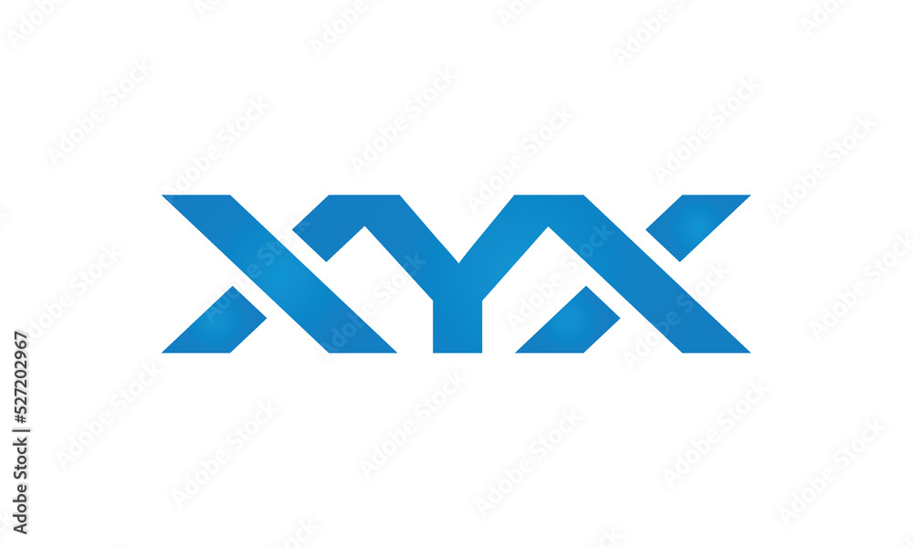 initial letters XYX linked monogram, creative modern lettermark logo design, connected letters typography logo icon vector illustration initial letters XYX linked monogram, creative modern lettermark logo design, connected letters typography logo icon vector illustration