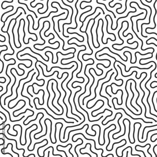 Abstract seamless pattern. Organic curves. Organic seamless pattern.