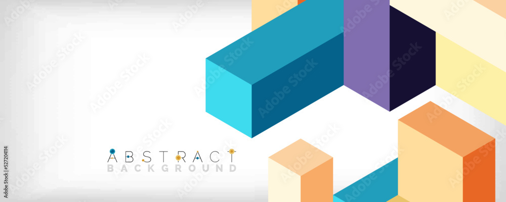 Abstract background. 3d cubes, cubic elements and blocks. Techno or business concept for wallpaper, banner, background, landing page Abstract background. 3d cubes, cubic elements and blocks. Techno or business concept for wallpaper, banner, background, landing page