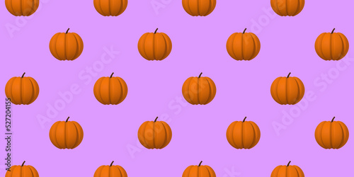 drawing images of pumpkins on a purple background. template for overlaying on the surface. Hellowin symbol. Banner for insertion into site. 3d rendering. 3d image