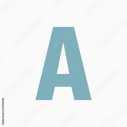 letter a made of colorful letters