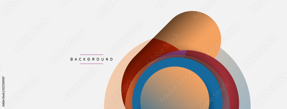 Circle and round shapes abstract background. Vector illustration for wallpaper banner background or landing page Circle and round shapes abstract background. Vector illustration for wallpaper banner background or landing page