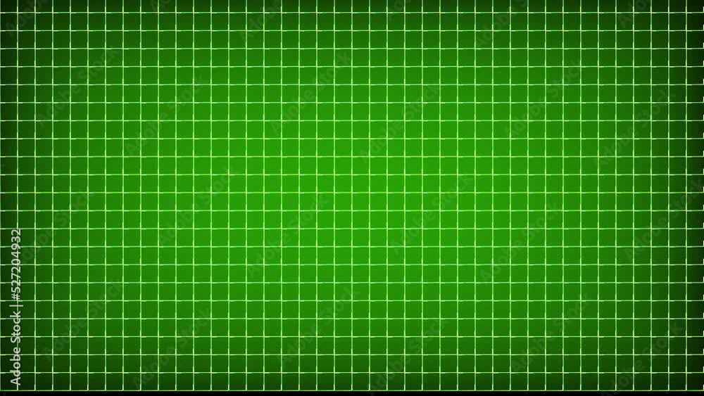 Abstract green grid background animation seamless looping
