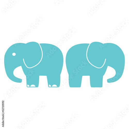 elephant icon ilustration vector © ZUMROTUL