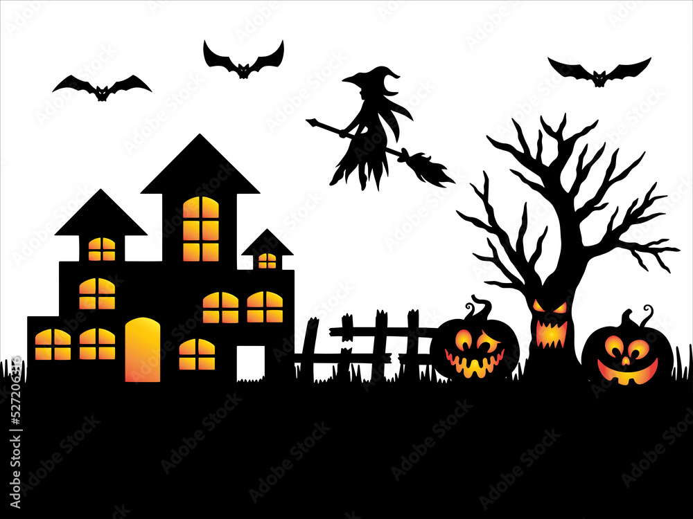 background Silhouette Halloween
