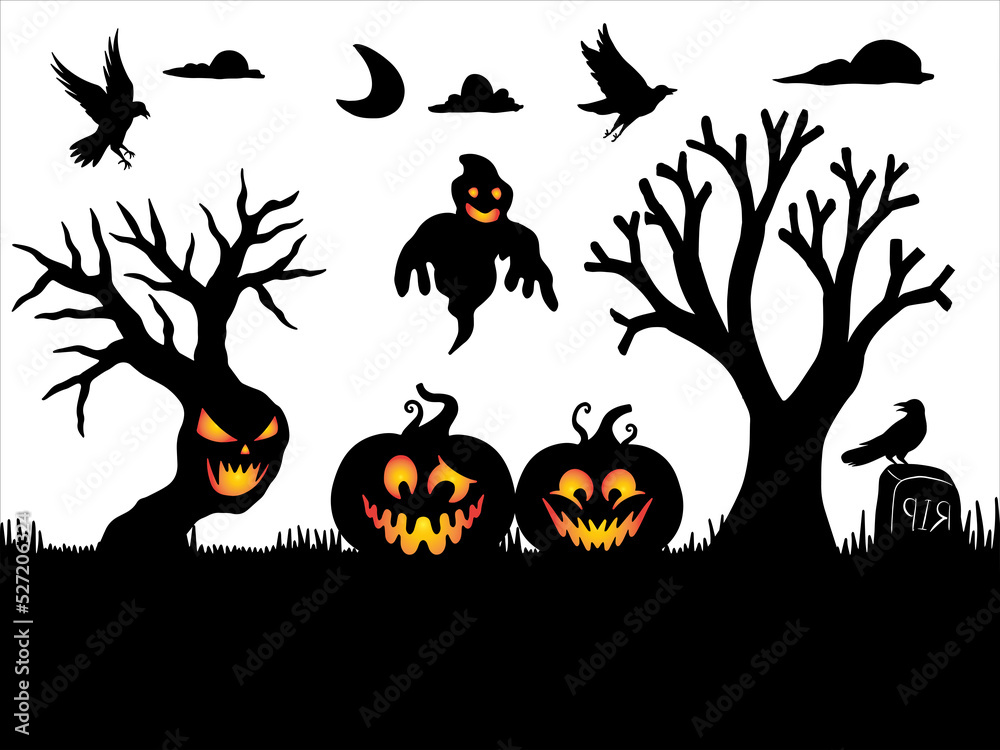 background Silhouette Halloween
