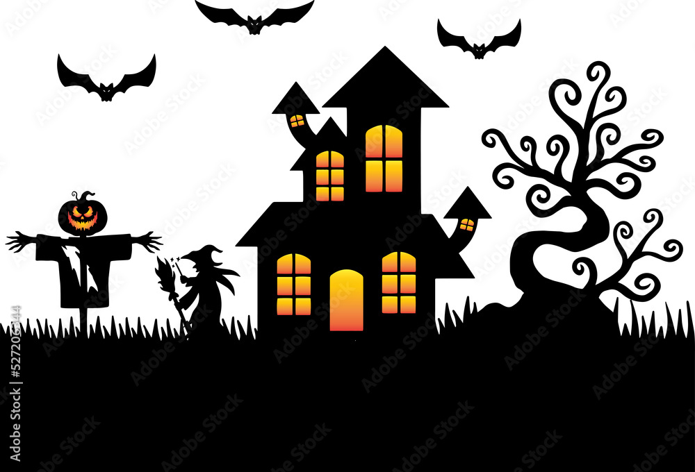 Halloween Spooky Background
