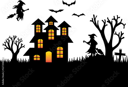 Halloween Spooky Background 