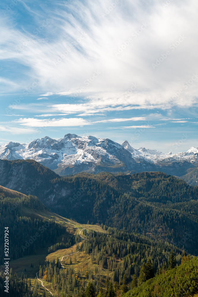 Berchtesgaden Alps view from Jenner mountain