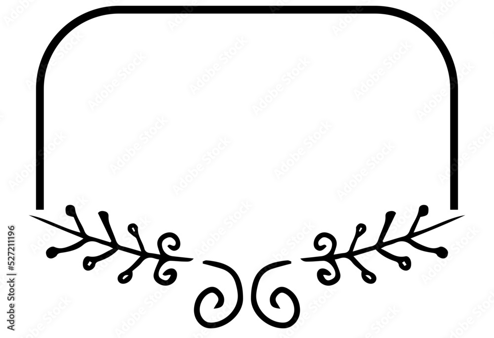 Obraz premium floral frame sign 