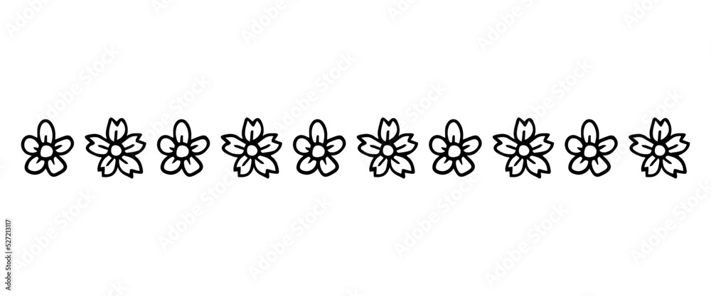 doodle flowers divider

