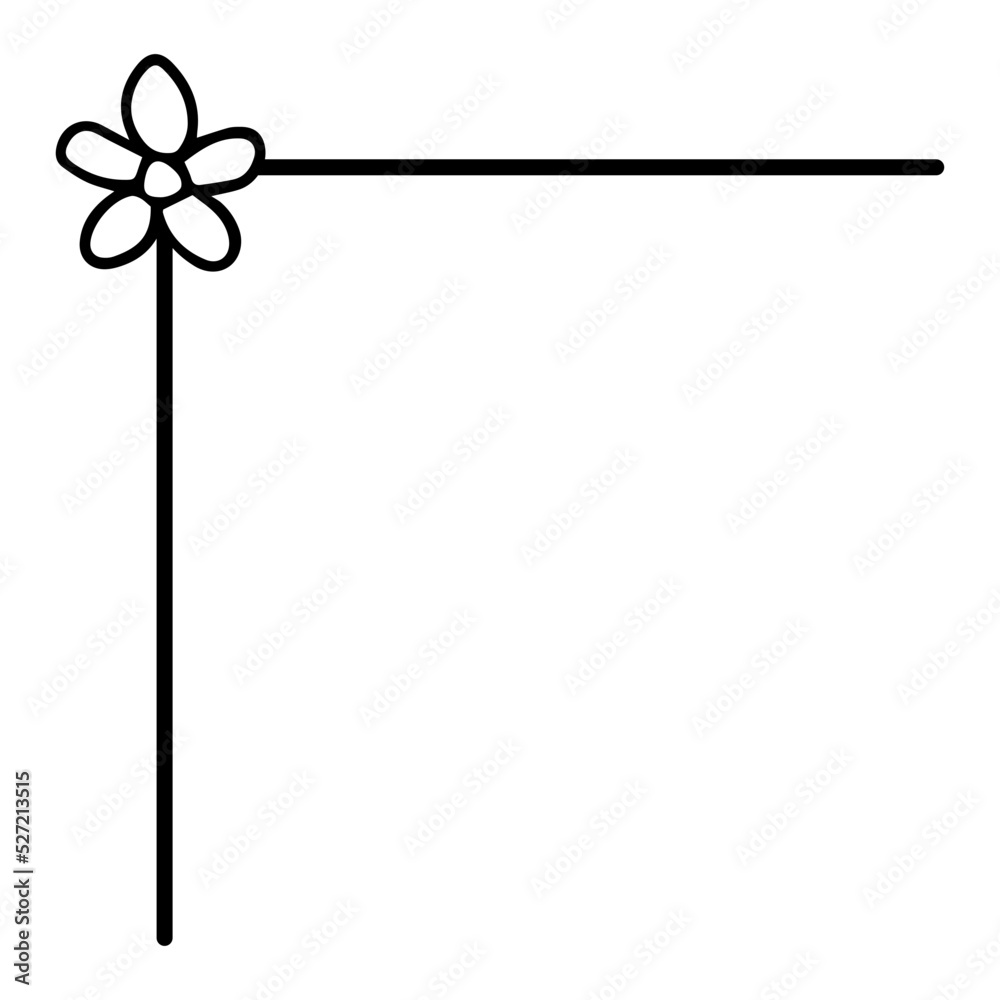 Fototapeta premium flower corner edge 