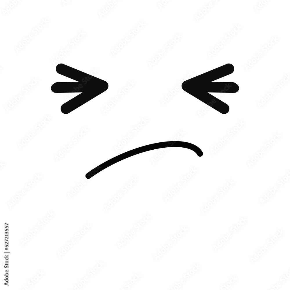Doodle cute emotion face. Doodle cute emotion face.