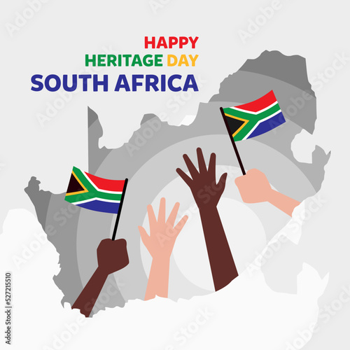 Heritage Day South Africa Vector Illustration. Suitable for greeting card, poster and banner.