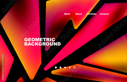 Broken pieces abstract background. Trendy background for your landing page design, concept of web page design for website and mobile website