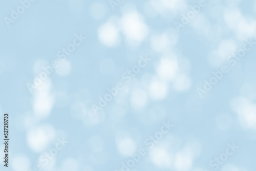 Abstract light blue blur bokeh for background, light blur on high light blue gradient abstract background in central design for presentation.