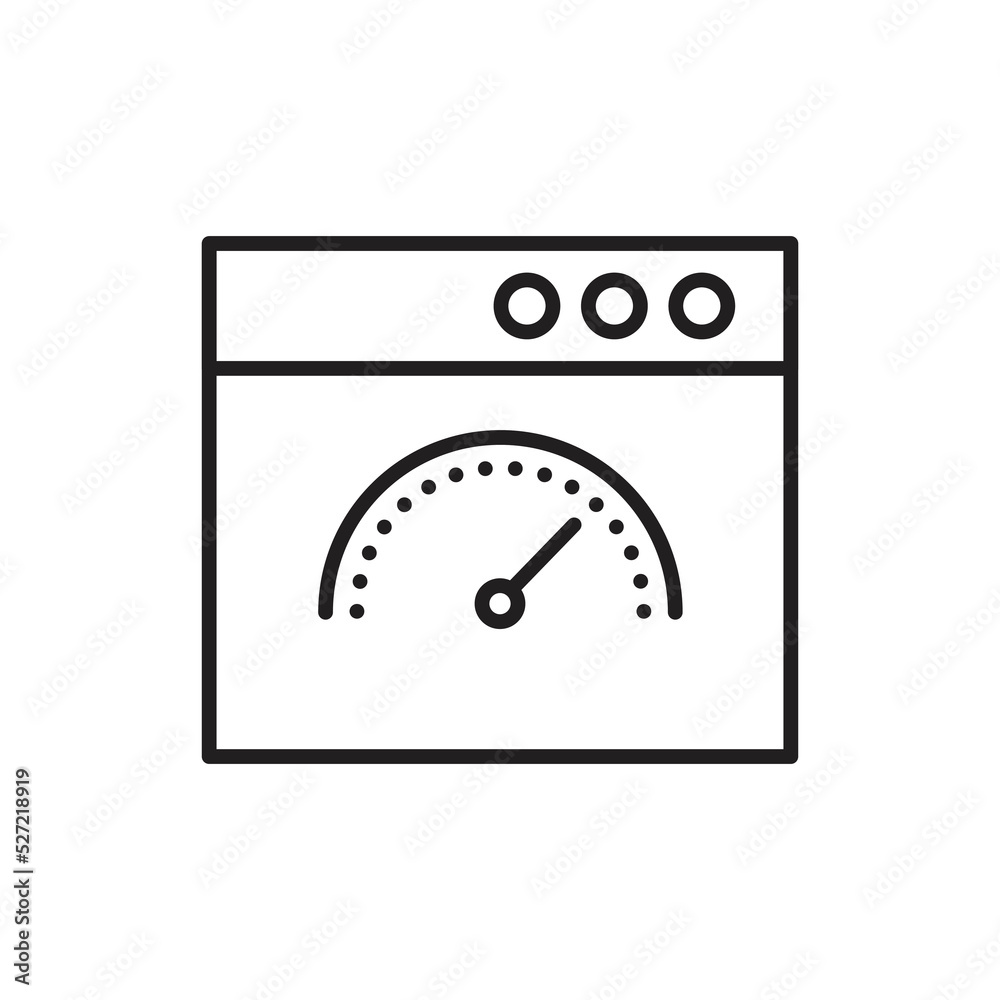web page speed icon design. Web browser with speedometer test showing fast good page loading speed time. Vector illustration.
web page speed icon design. Web browser with speedometer test showing fast good page loading speed time. Vector illustration.