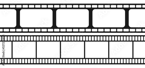 Set of seamless film strips