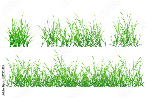 grass set. short grass