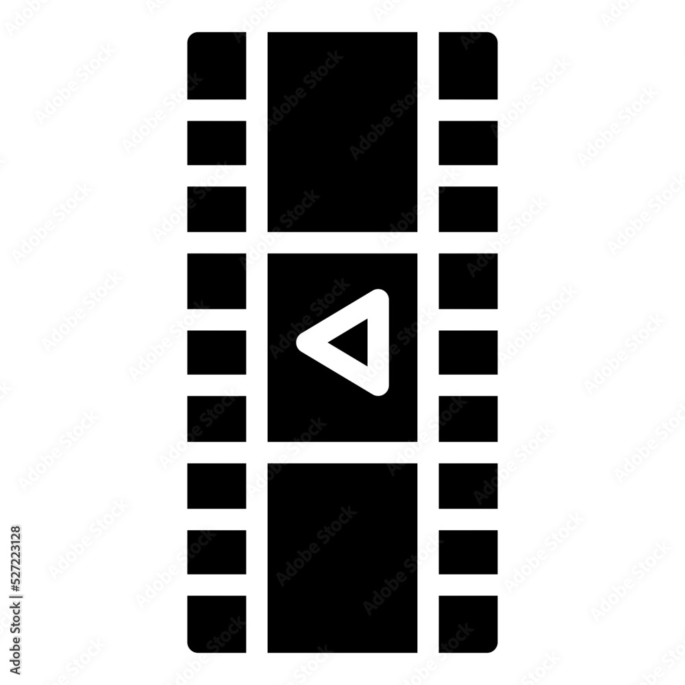 film strip glyph icon