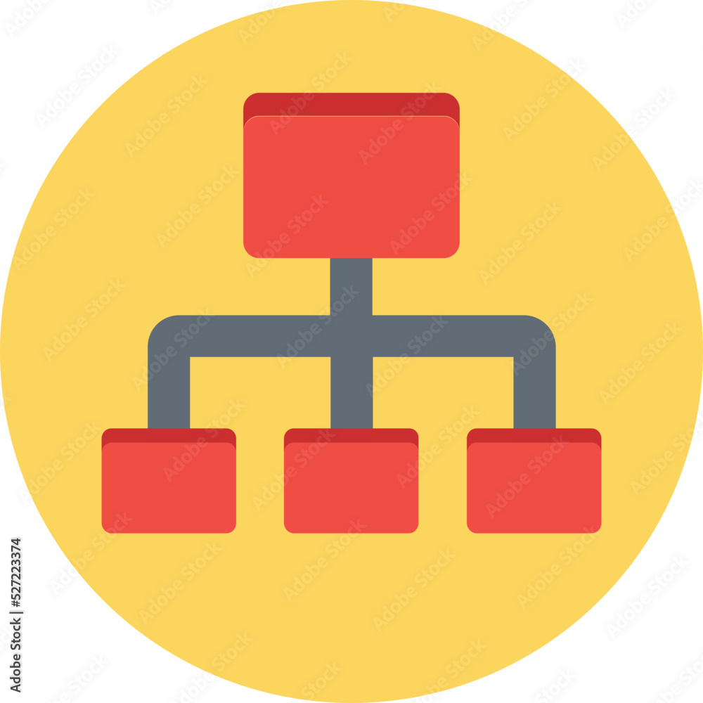 Network Hierarchy Vector Icon Network Hierarchy Vector Icon