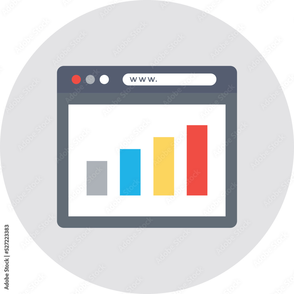 Web Analytics Vector Icon