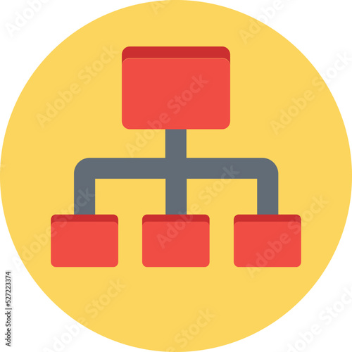 Network Hierarchy Vector Icon