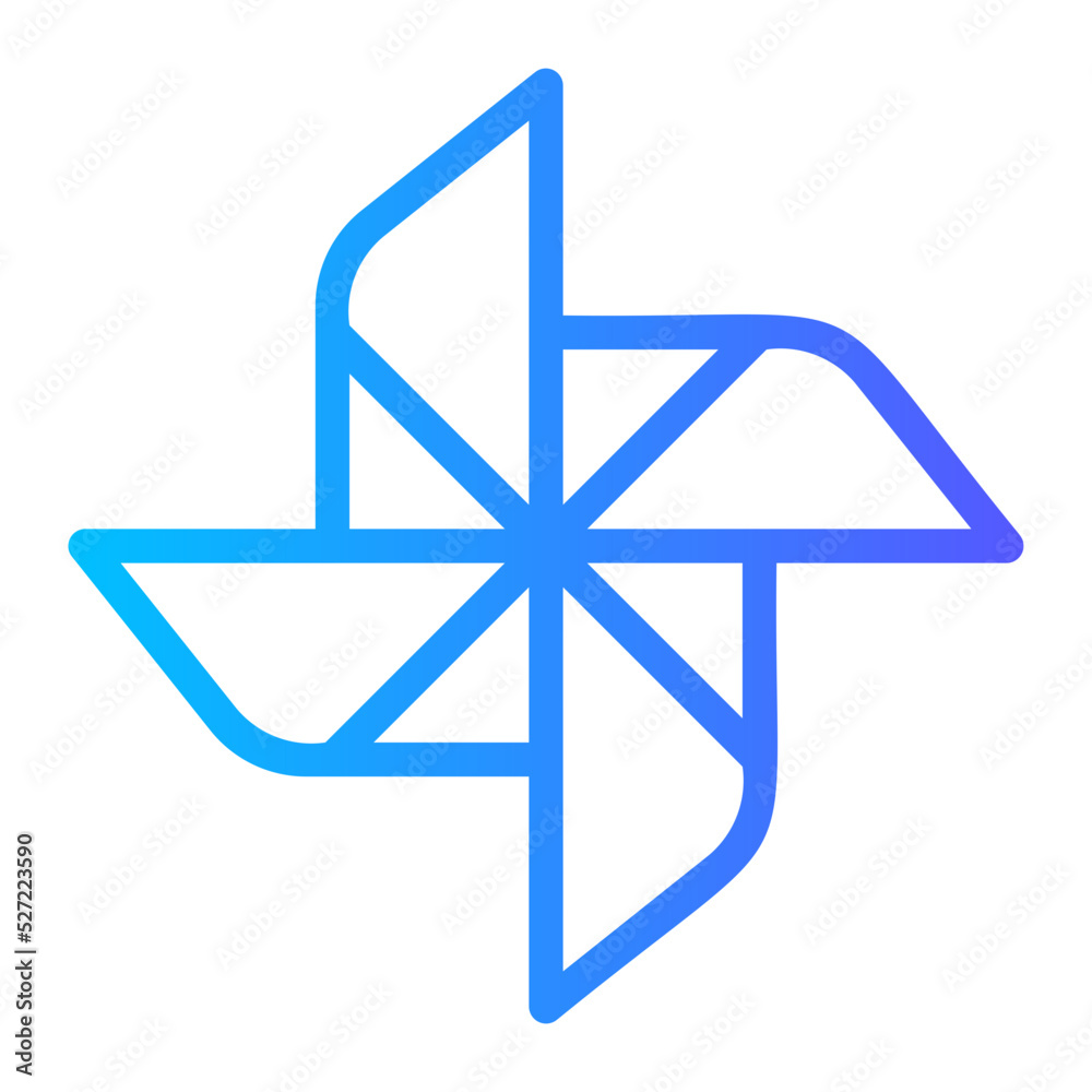 pinwheel gradient icon pinwheel gradient icon
