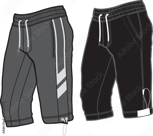 Sport suits design template, sweat pant, jogging