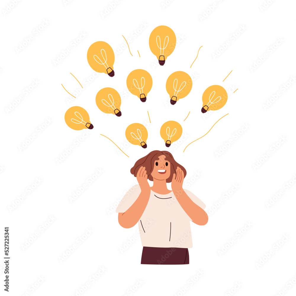 Good Idea Concept. Vector Flat Illustration Royalty Free SVG, Cliparts,  Vectors, and Stock Illustration. Image 49160400.