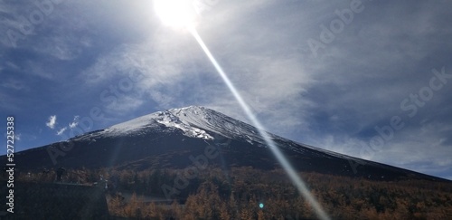 snow covered mountains