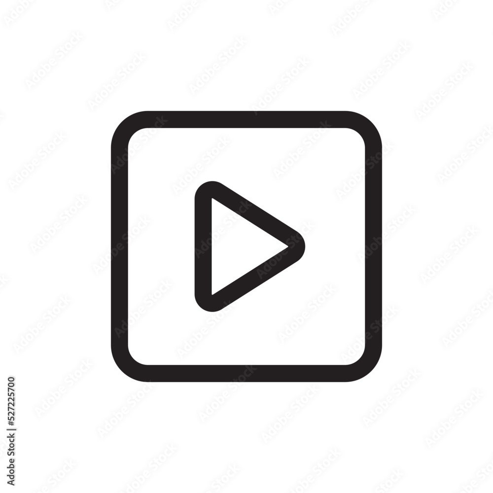 Play icon. Video play icon. Music play icon. Play button icon. SVG vector illustration. Play icon. Video play icon. Music play icon. Play button icon. SVG vector illustration.