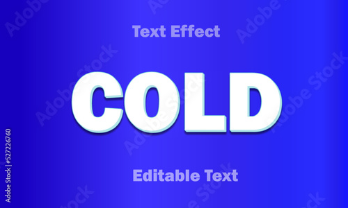 cold 3d editable text effect