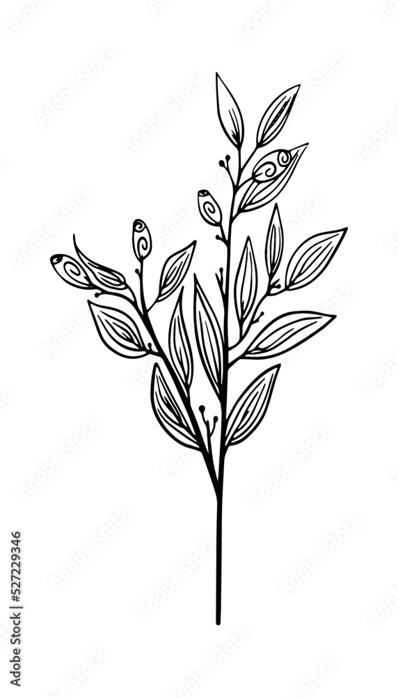 Leaves One Line Drawing. Continuous Line of Simple Flower Illustration. Abstract Contemporary Botanical Design Template for Minimalist Covers, Postcard, Banner. Vector EPS 10. Leaves One Line Drawing. Continuous Line of Simple Flower Illustration. Abstract Contemporary Botanical Design Template for Minimalist Covers, Postcard, Banner. Vector EPS 10.