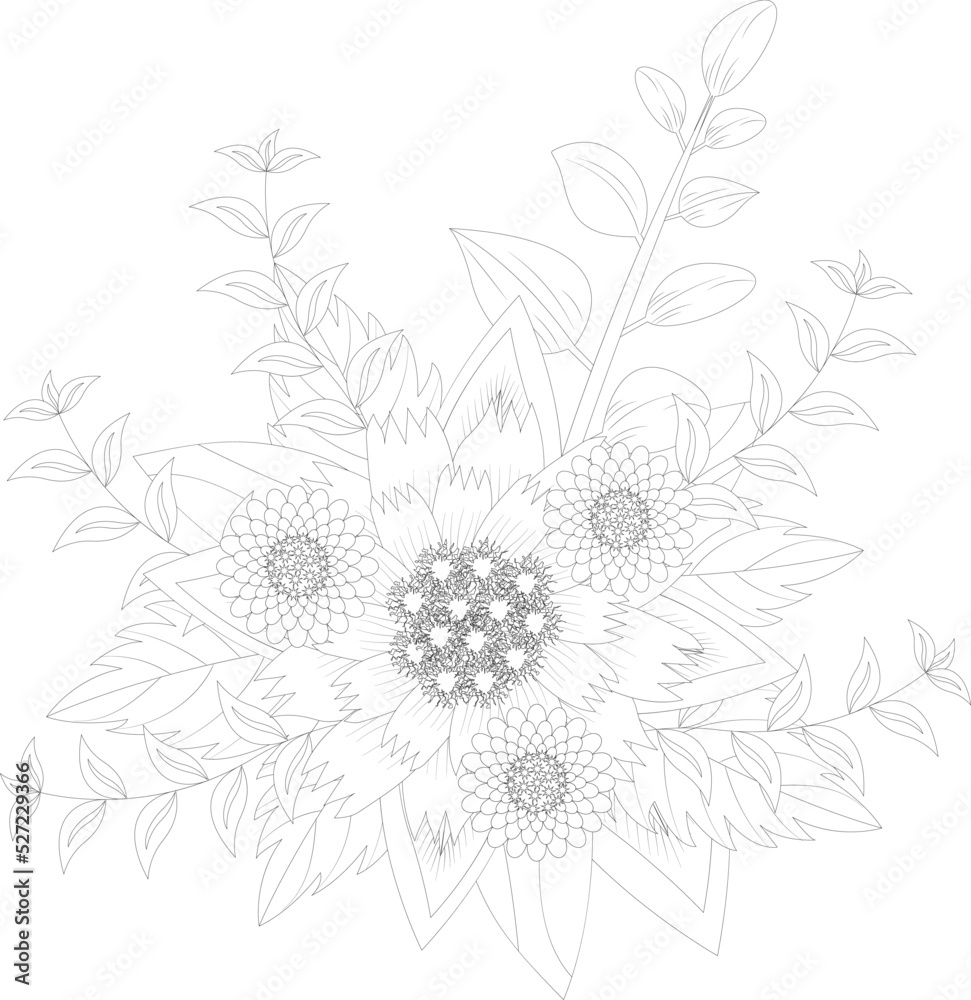 floral coloring pages for adults and kids