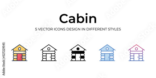 Cabin icon. Design from Camping collection. vector illustration