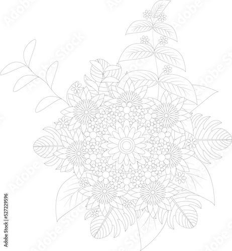 floral coloring pages for adults and kids