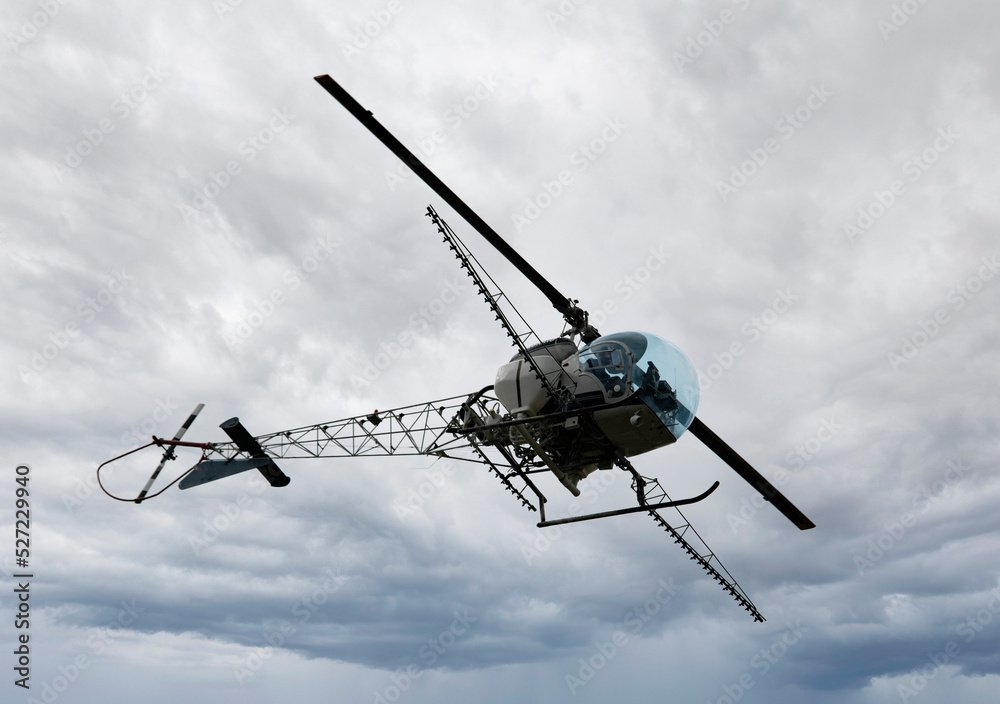 Fototapeta premium spreading plane in sky