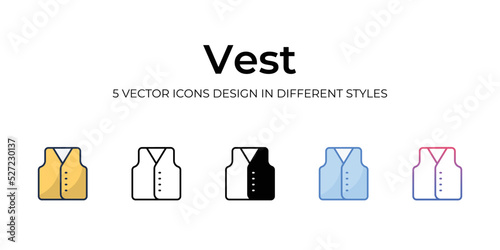 Vest icon. Design from Camping collection. vector illustration